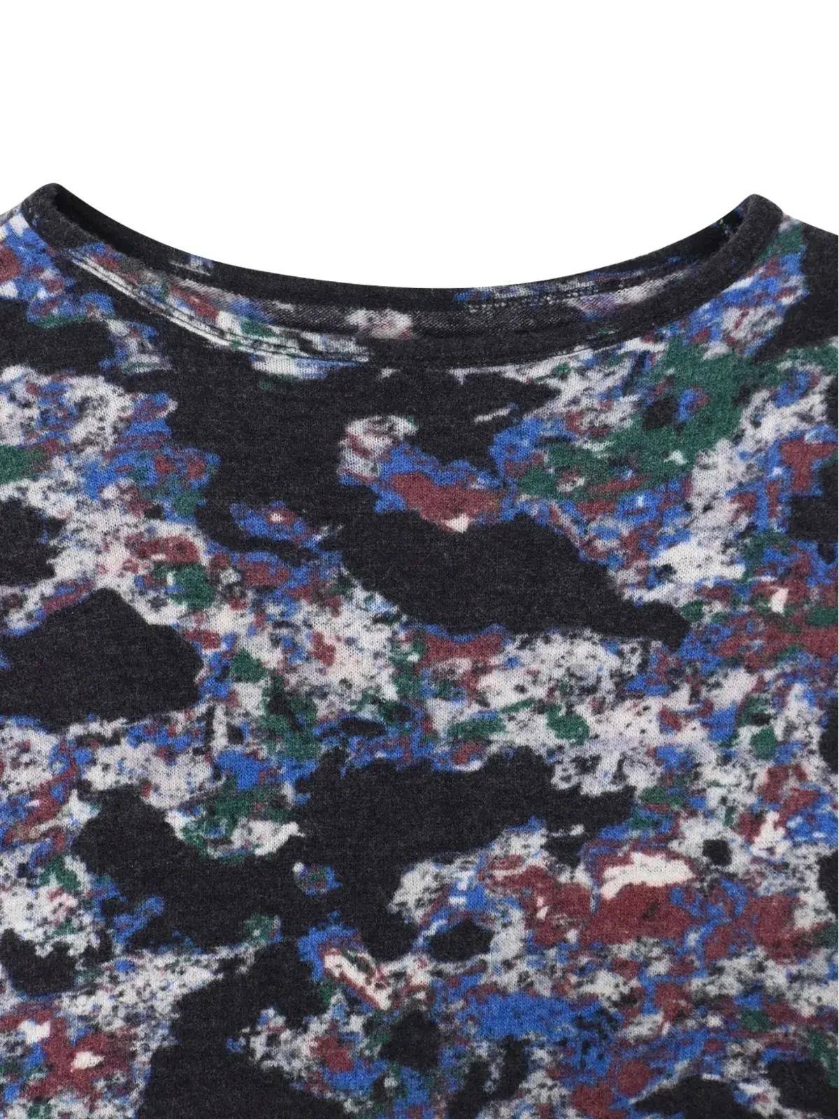 Yohji Yamamoto Pre-Owned クロップド迷彩プリント セーター - 画像4