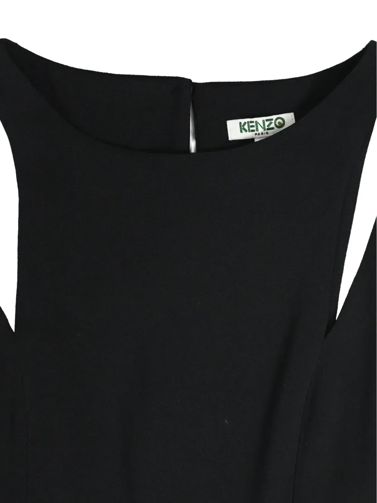 Kenzo Pre-Owned カットアウト・ノースリーブ・ミディドレス - ブラック - 画像4