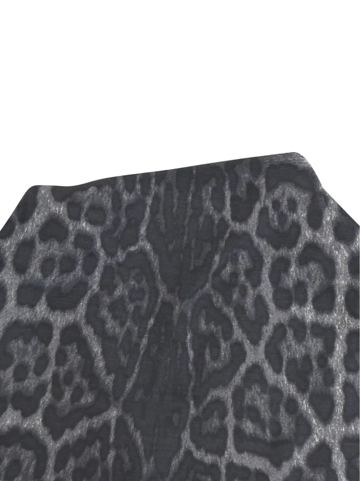 Saint Laurent Pre-Owned レオパード柄ノースリーブブラウス グレー - 画像4