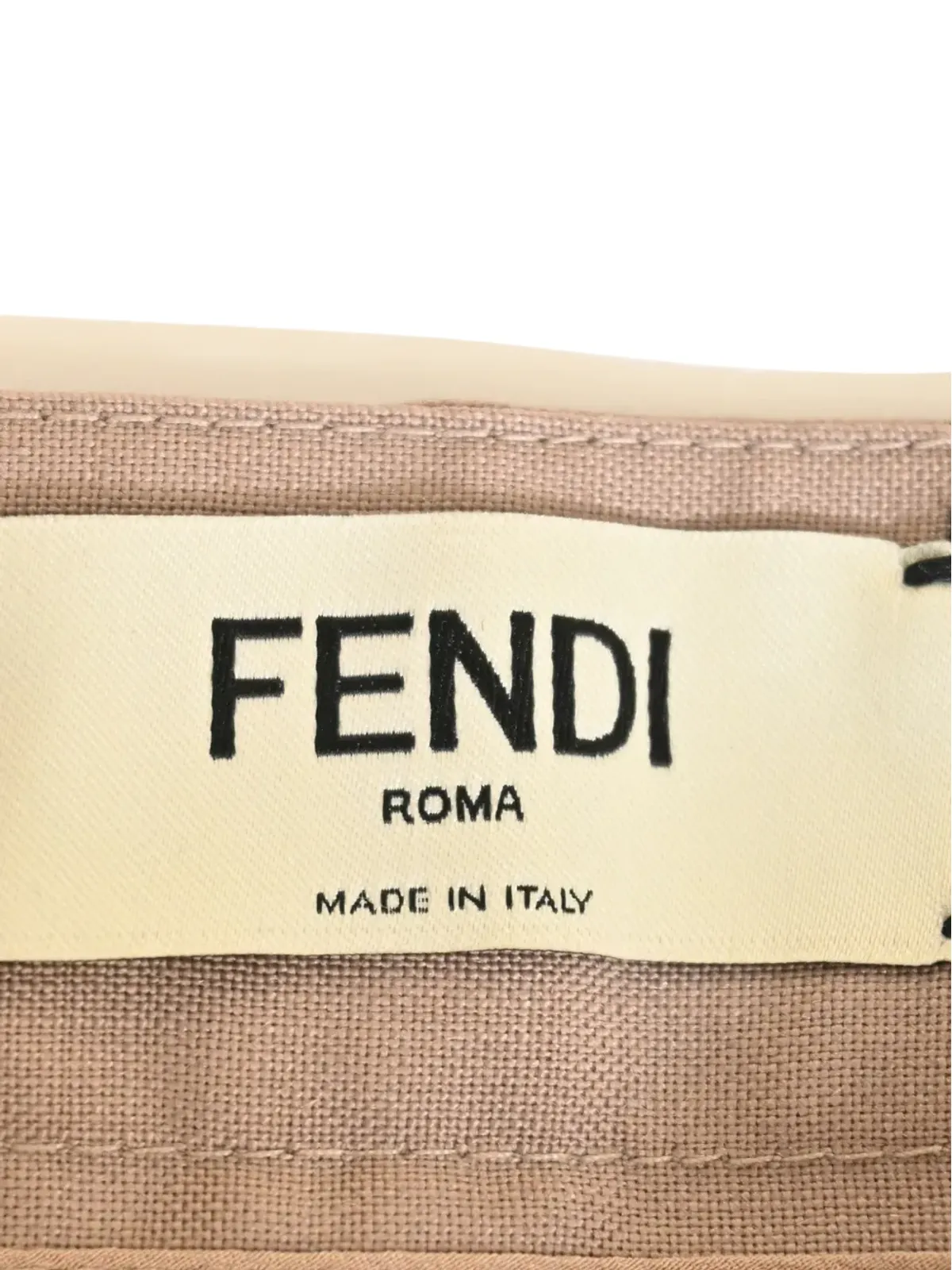 Fendi Pre-Owned ロゴ刺繍 ハイライズパンツ - 画像4