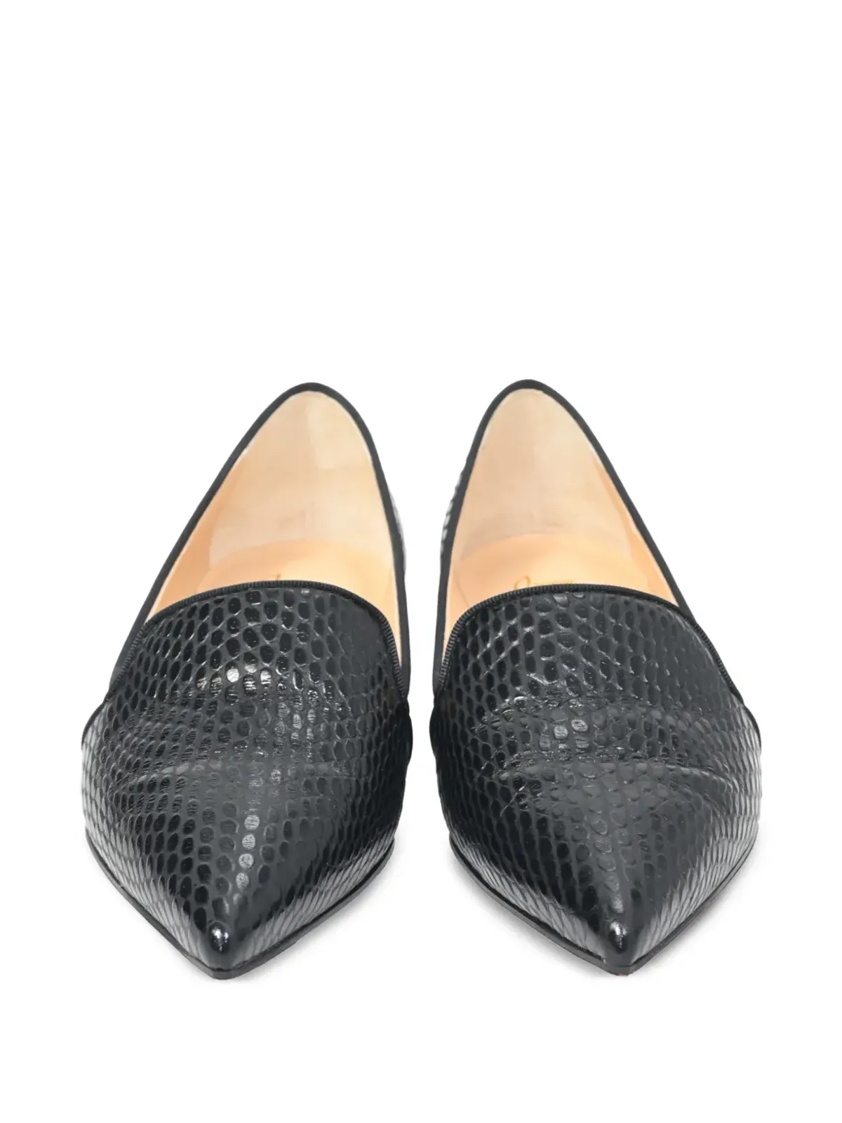 Christian Louboutin Pre-Owned カシャシャ リザード型押し バレエフラット - 画像5