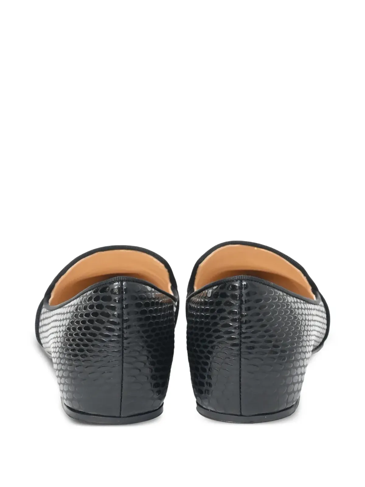 Christian Louboutin Pre-Owned カシャシャ リザード型押し バレエフラット - 画像3