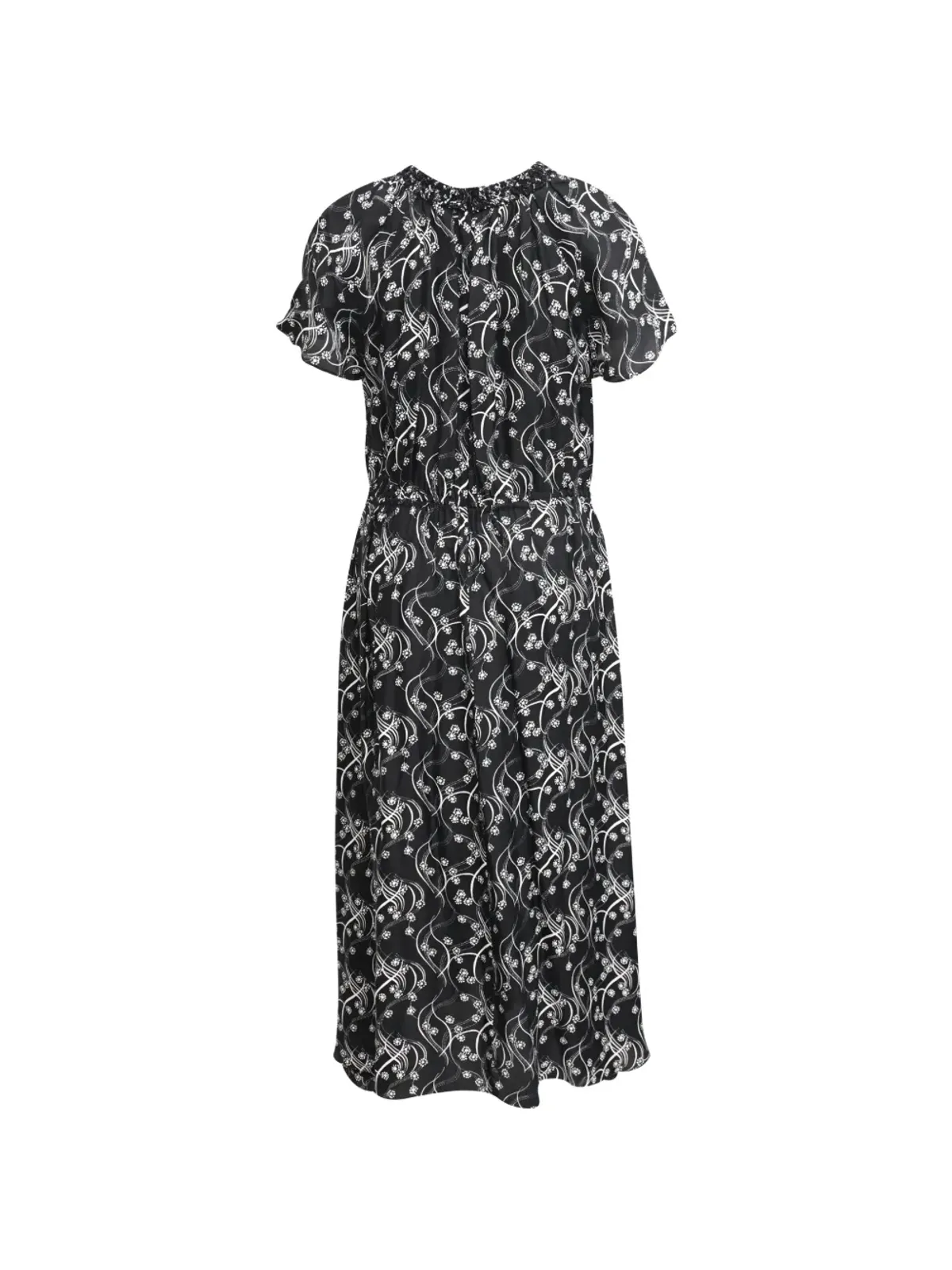 Kenzo Pre-Owned gathered printed midi dress - Black - 画像2
