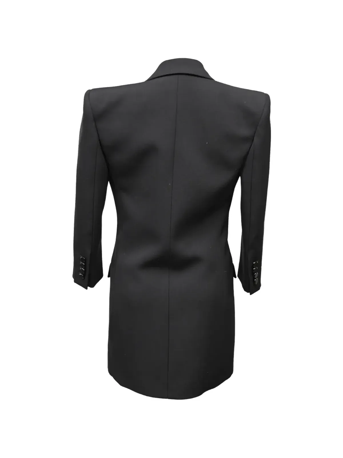 Saint Laurent Pre-Owned ダブルブレスト ウールコート - 画像2