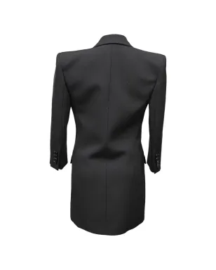 Saint Laurent Pre-Owned ダブルブレスト ウールコート - サムネイル2