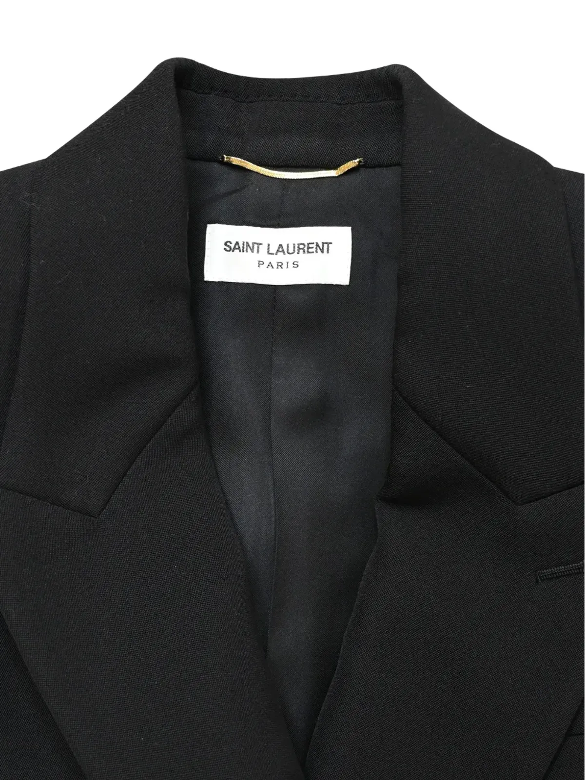 Saint Laurent Pre-Owned ダブルブレスト ウールコート - 画像4