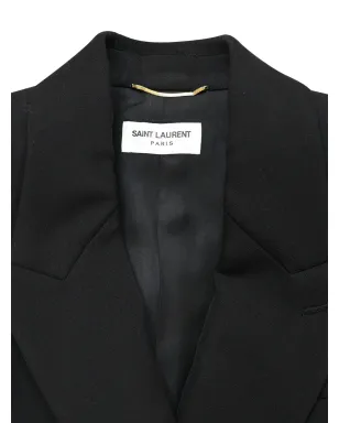 Saint Laurent Pre-Owned ダブルブレスト ウールコート - サムネイル4