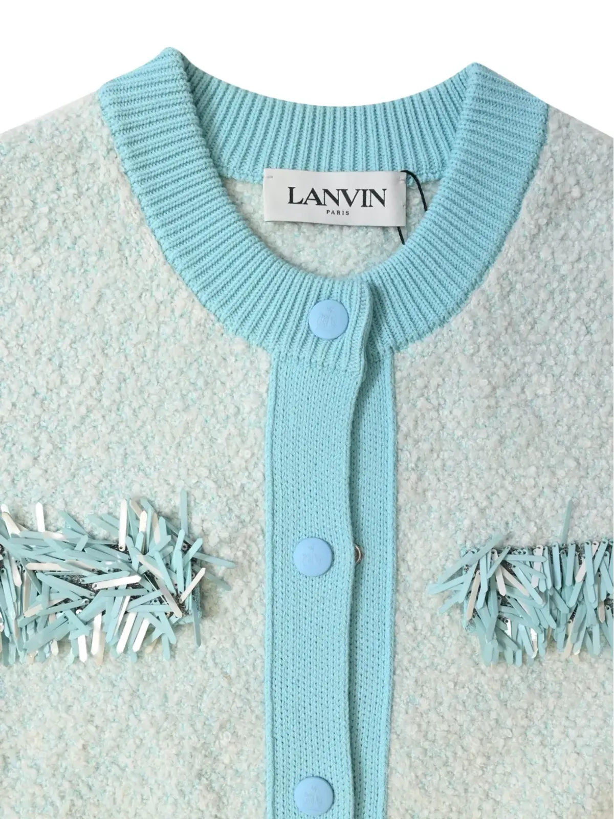 Lanvin Pre-Owned フリンジ付きカーディガン - 画像5