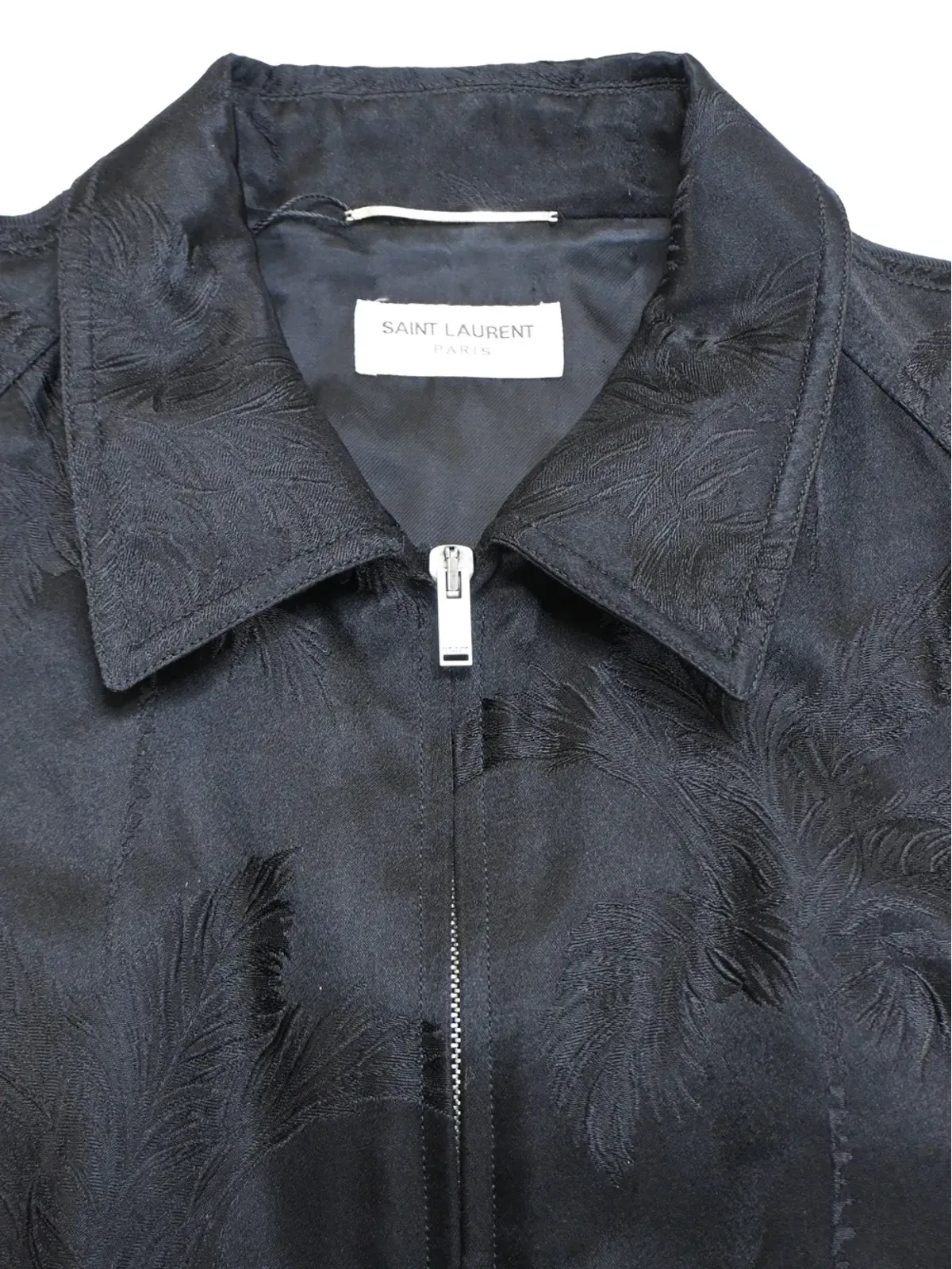 Saint Laurent Pre-Owned パームツリージャカード ボンバージャケット - 画像4