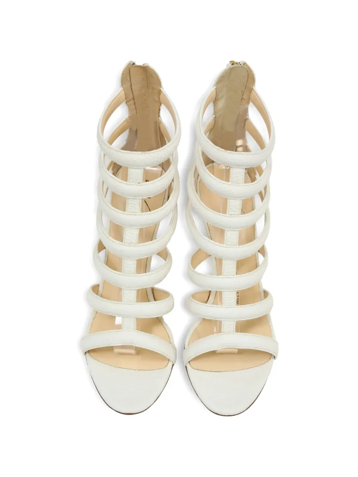 Giuseppe Zanotti Vintage ケージド・ストレット・サンダル（ホワイト） - 画像5