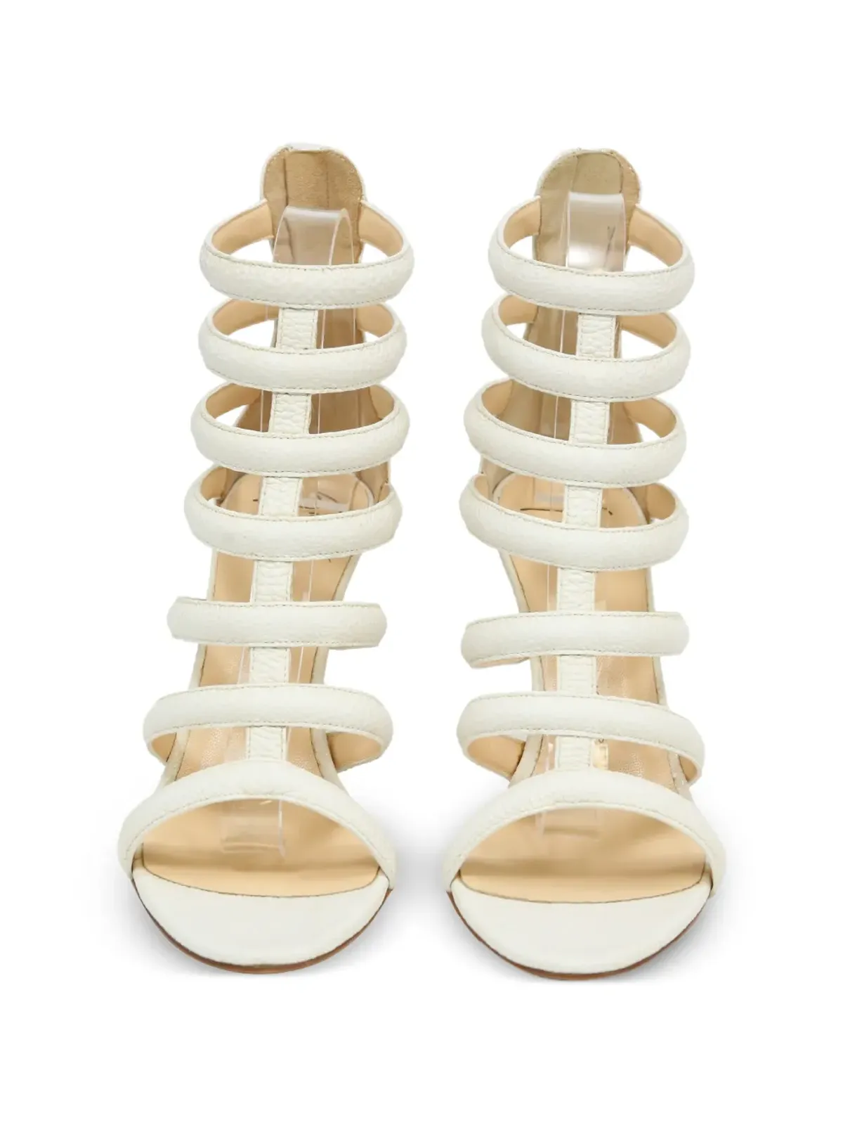 Giuseppe Zanotti Vintage ケージド・ストレット・サンダル（ホワイト） - 画像3