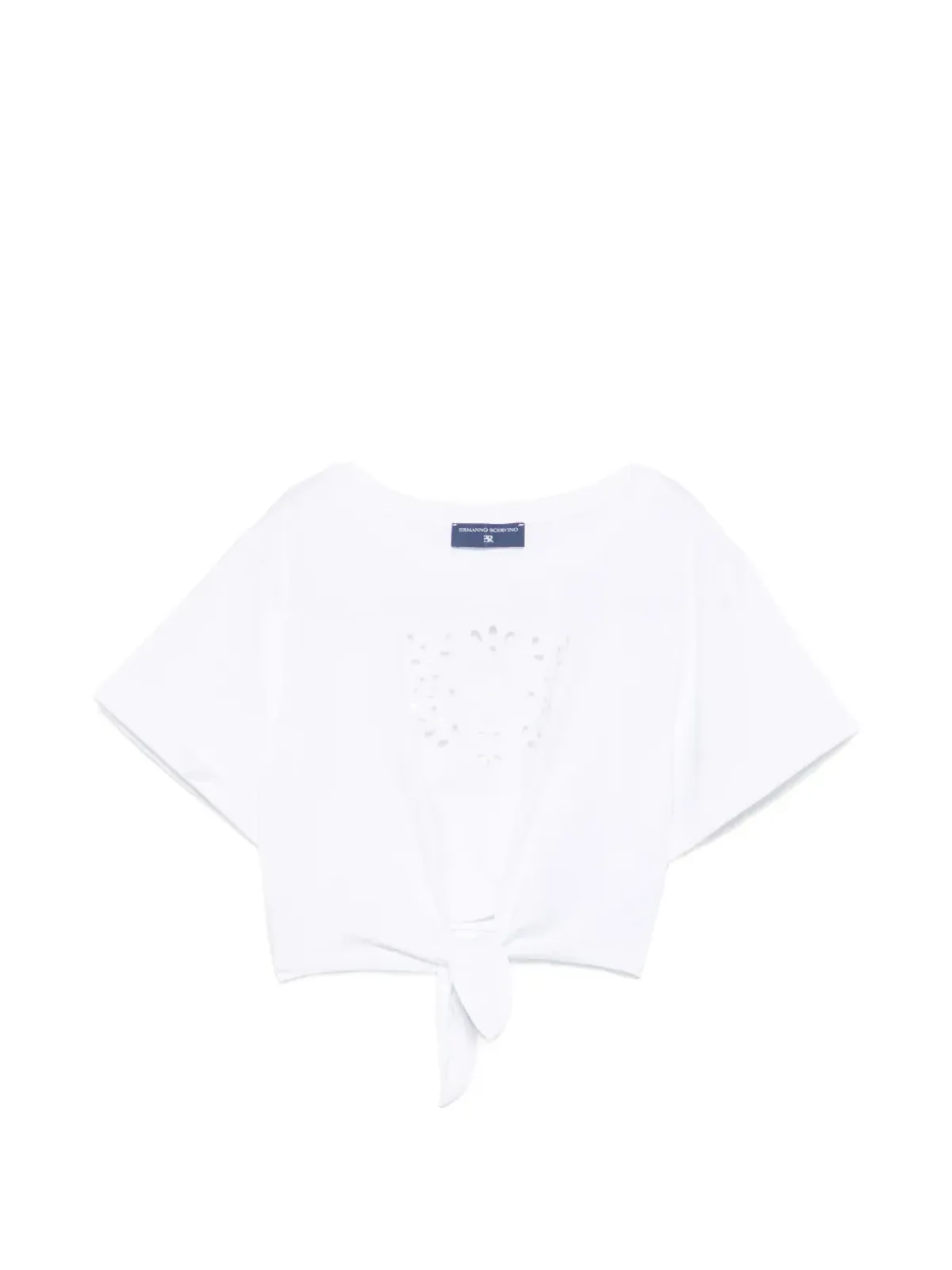 Ermanno Scervino Junior カットアウトTシャツ - 画像1
