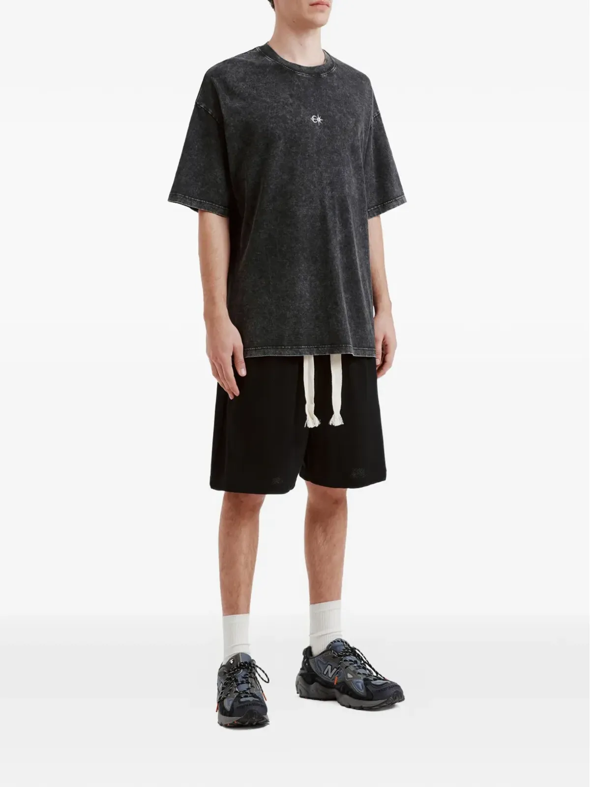 FIVE CM グラフィックディテール クルーネック コットンTシャツ - 画像2