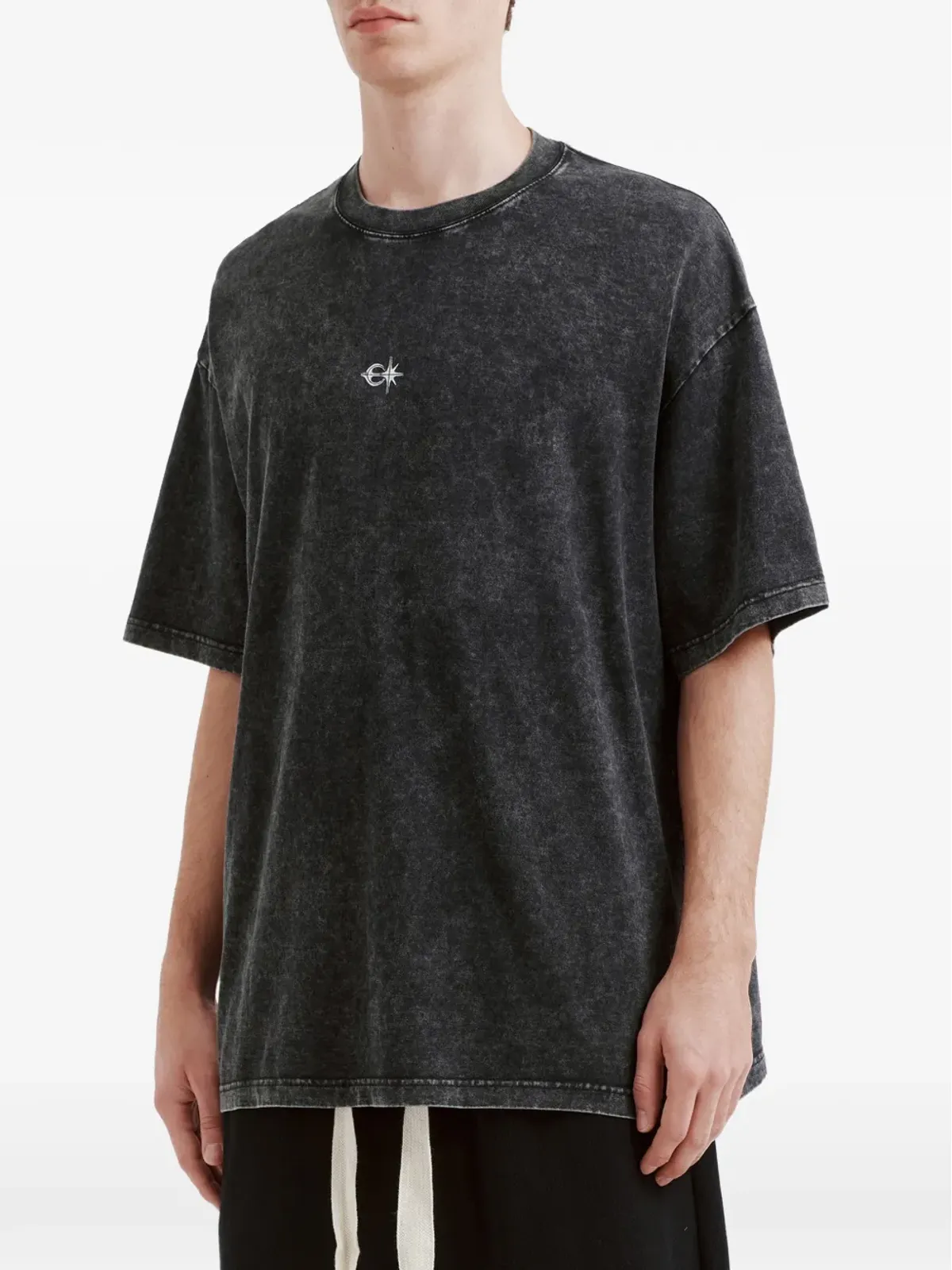 FIVE CM グラフィックディテール クルーネック コットンTシャツ - 画像3