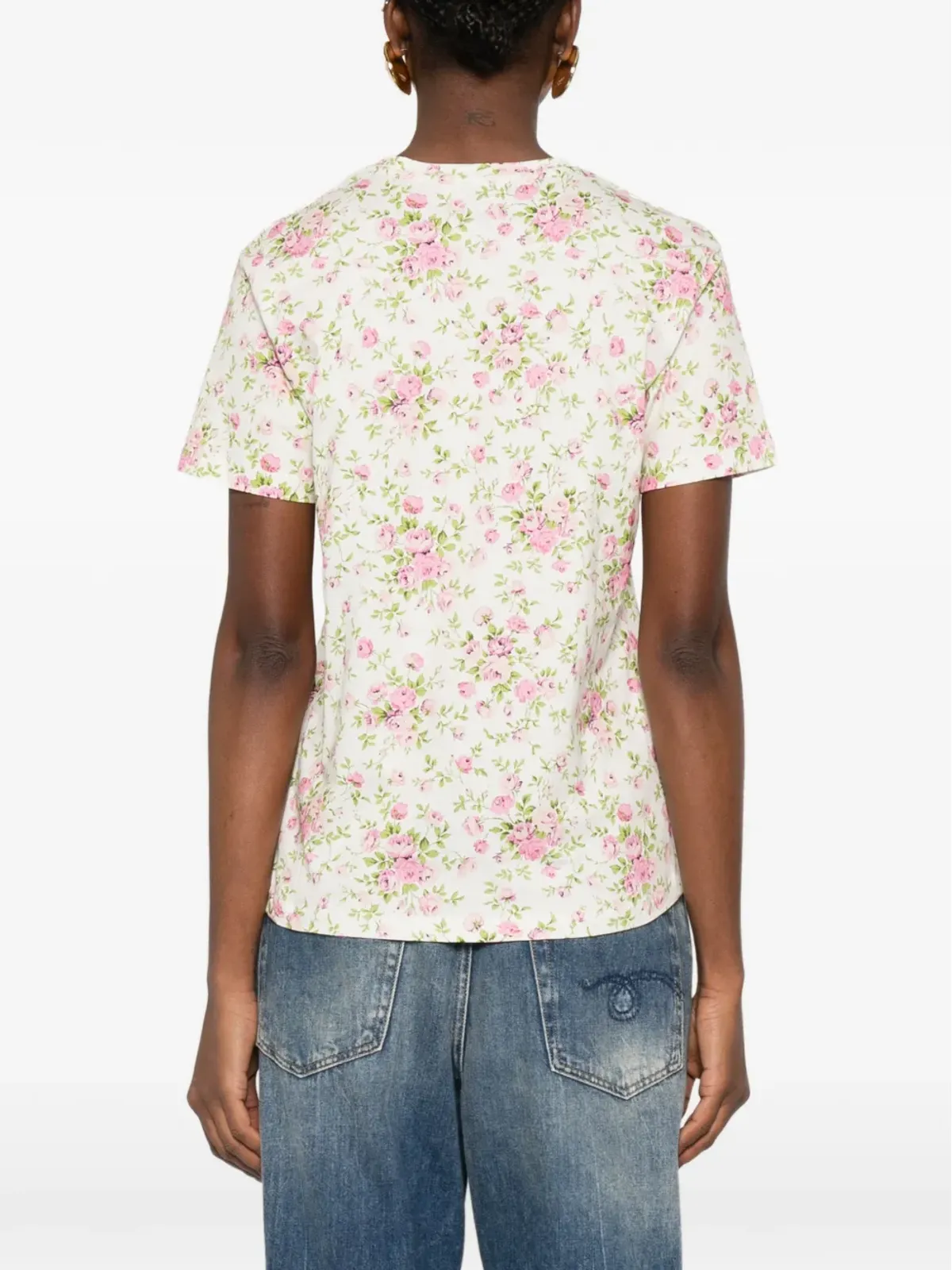 Ottod'Ame 花柄Tシャツ - White - 画像4