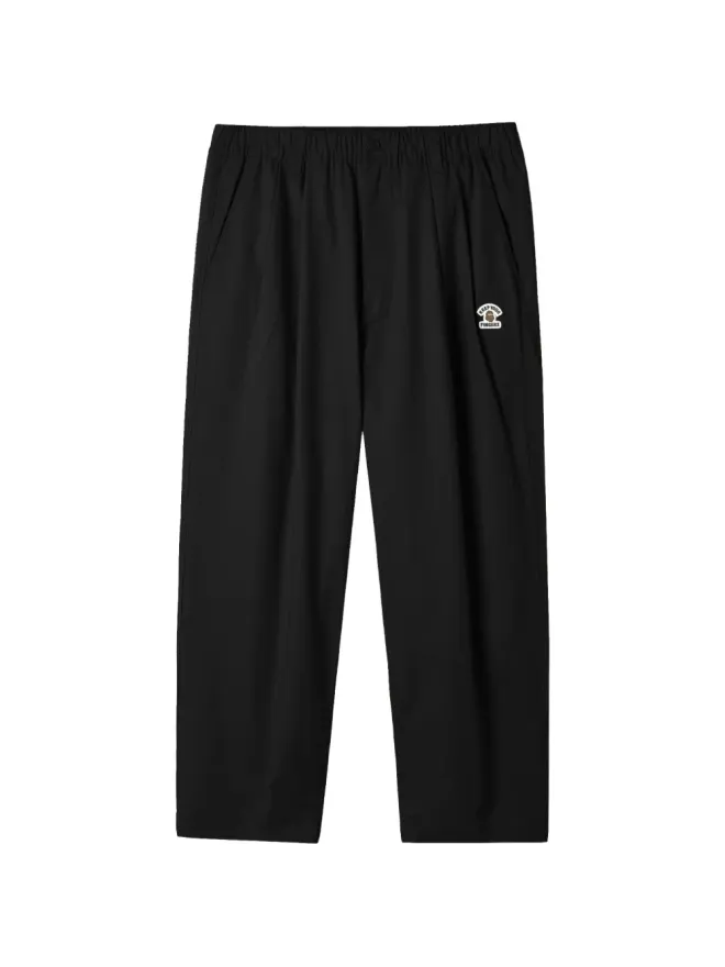 FINGERCROXX FINGERCROXX エラスティケイテッドウエストバンド ロゴパッチパンツ ブラックの商品画像