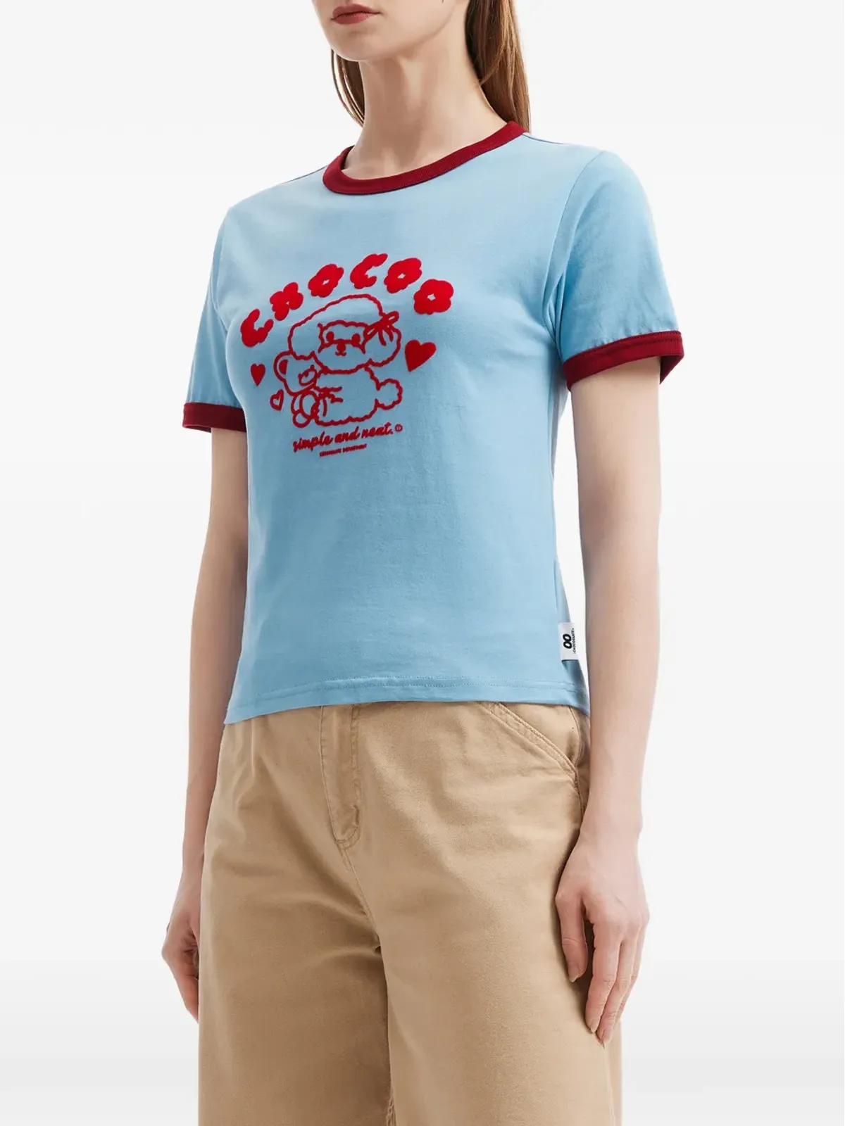CHOCOOLATE グラフィックディテール コットン Tシャツ - 画像3