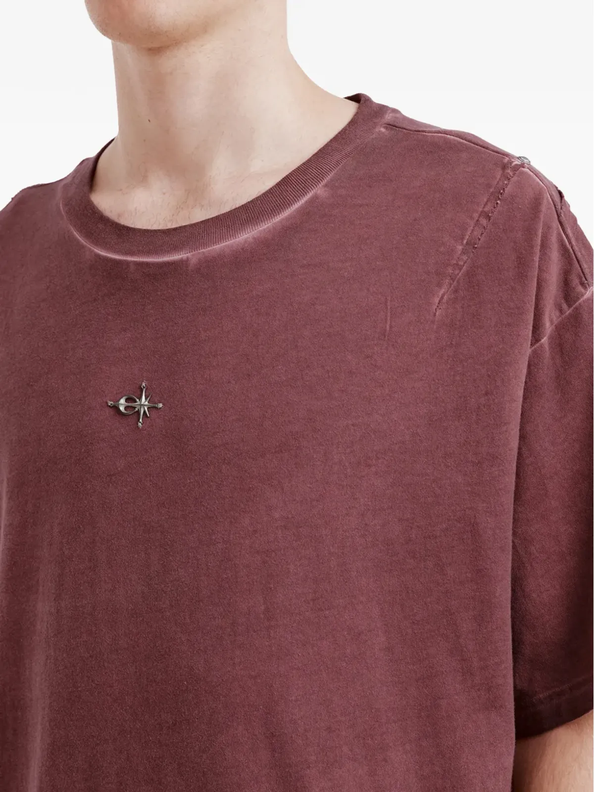 FIVE CM 胸元アップリケ付きTシャツ - 画像5