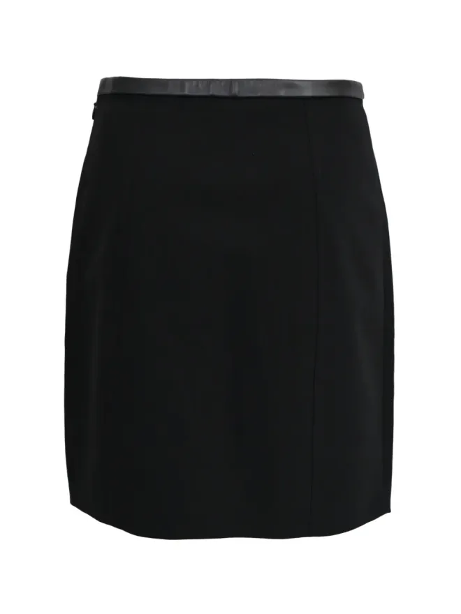 Alexander Wang Alexander Wang レザートリムのペンシルスカートの商品画像