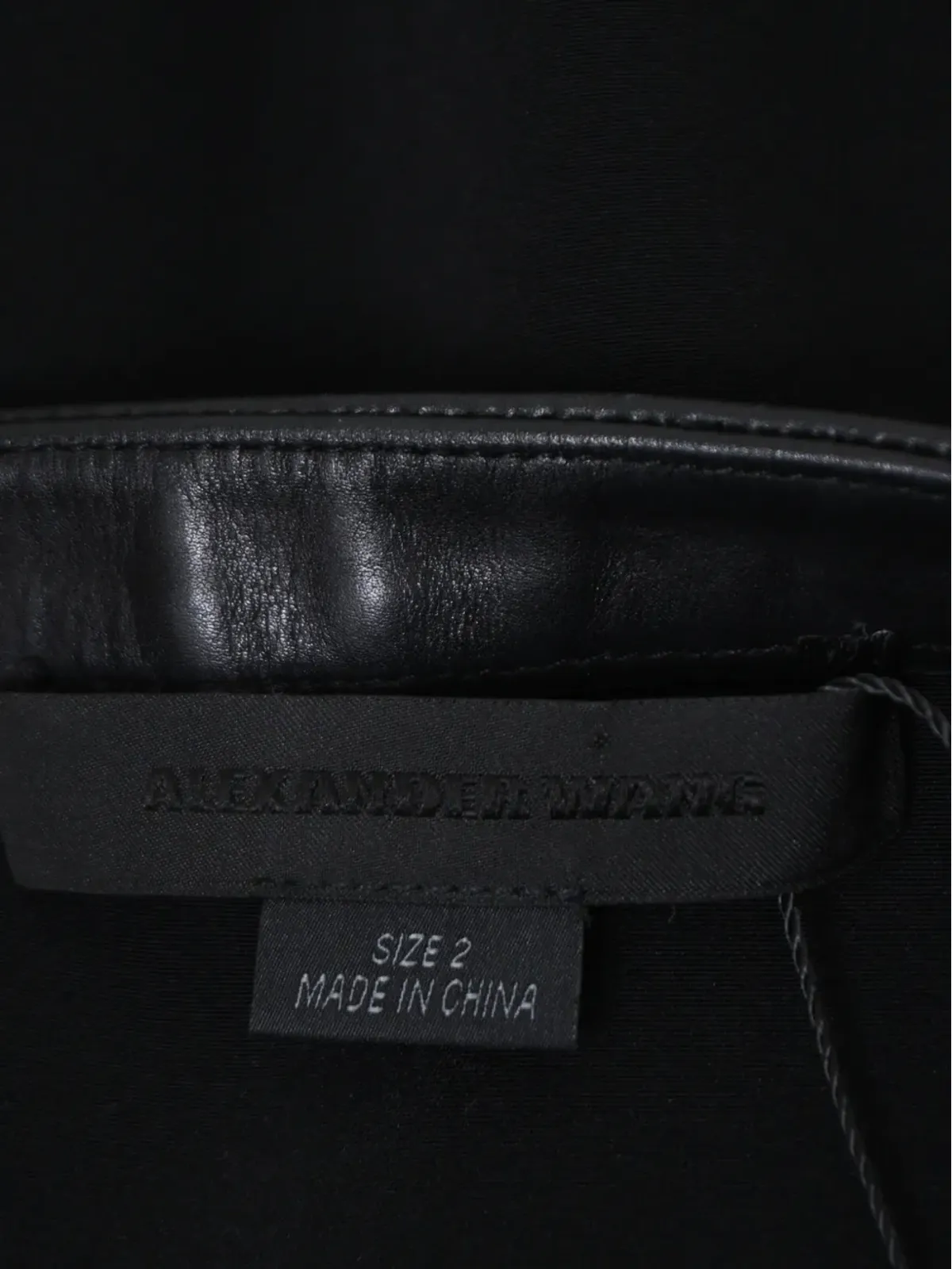 Alexander Wang レザートリムのペンシルスカート - 画像4
