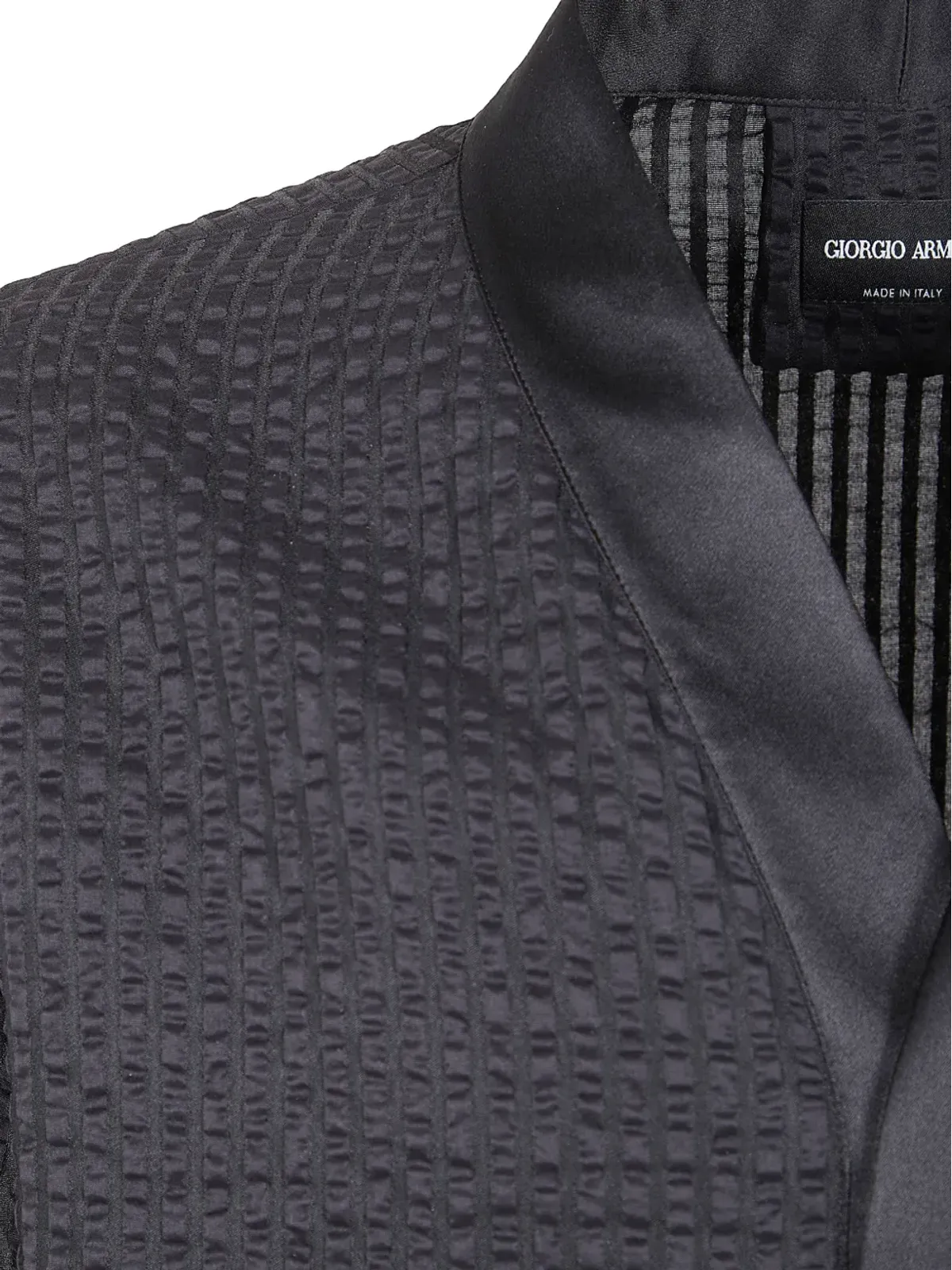Giorgio Armani テクスチャードシャツジャケット - 画像3
