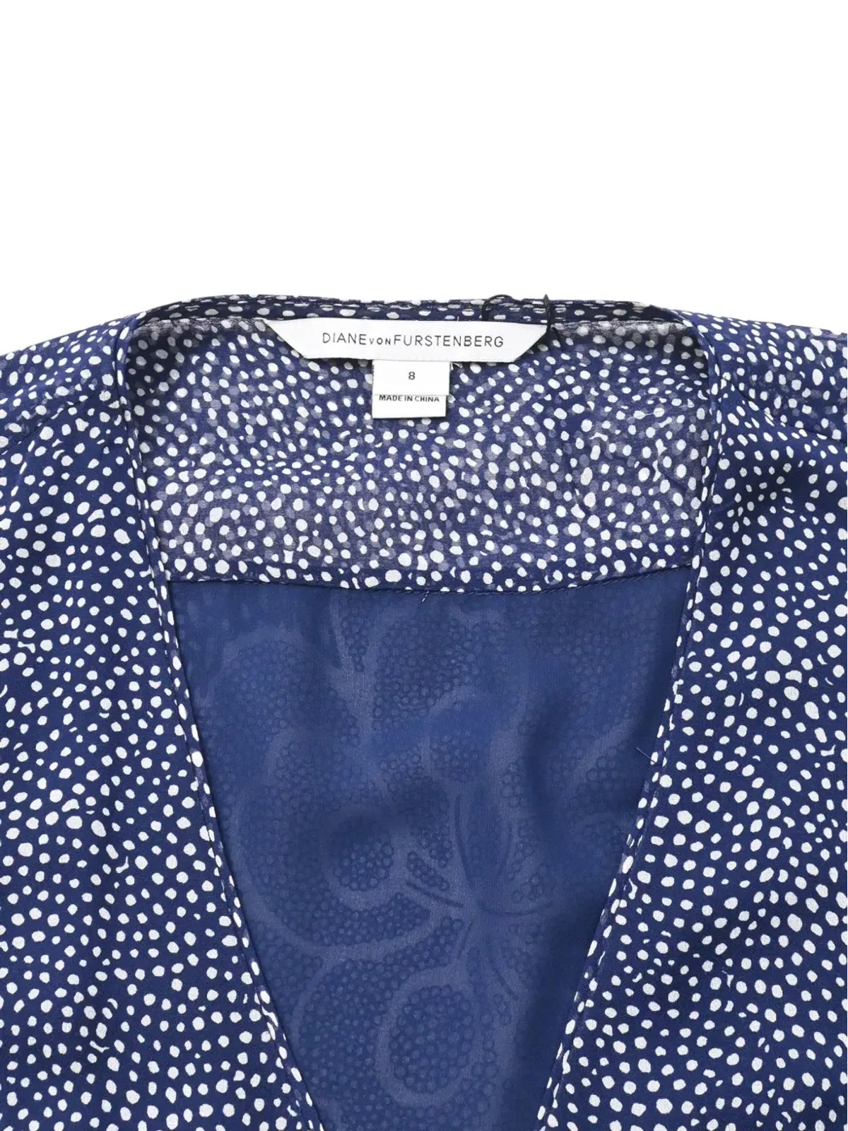 DVF Diane von Furstenberg Vanya フローラルプリント シルクドレス ブルー - 画像4