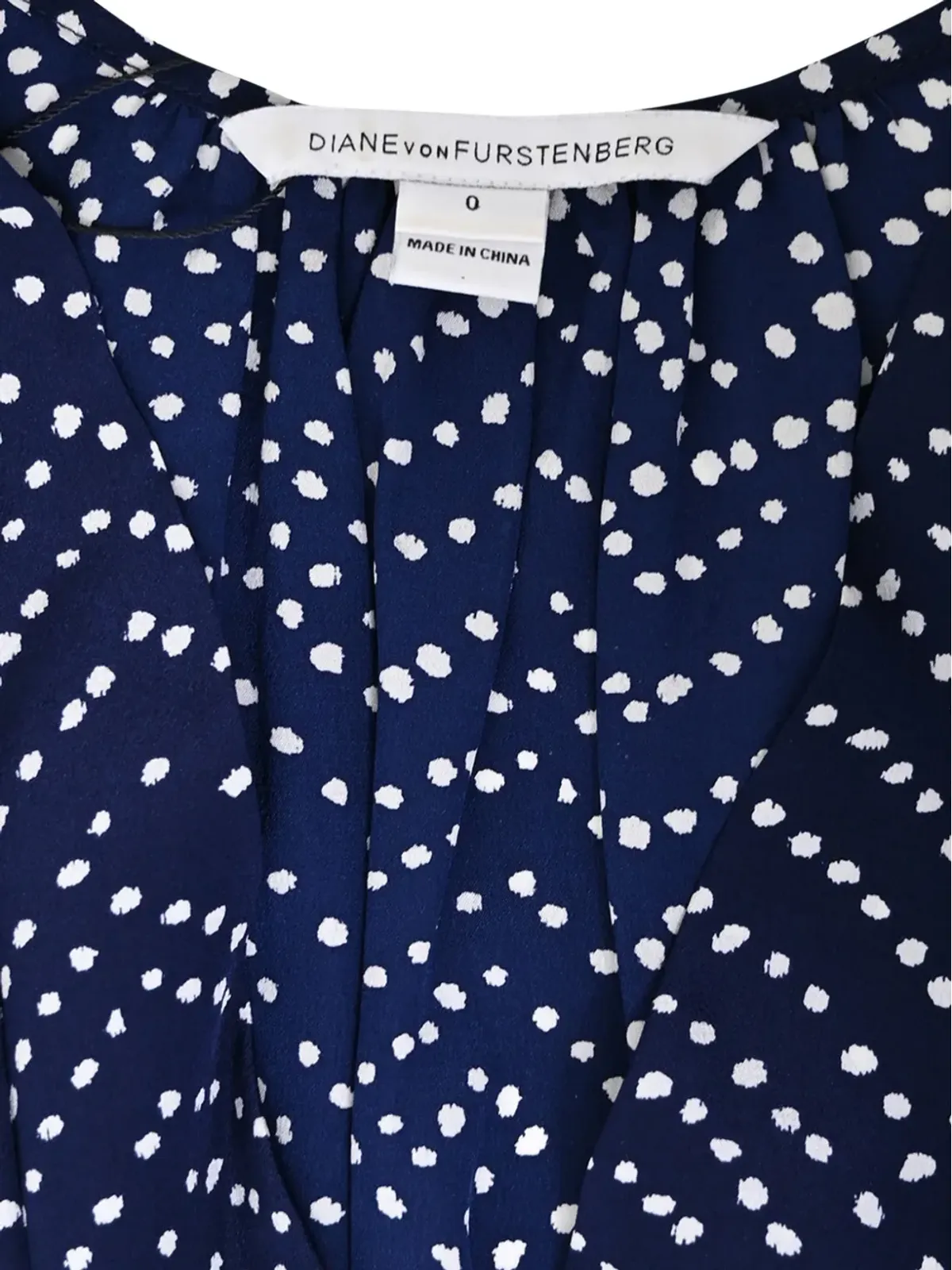 DVF Diane von Furstenberg Eva ドット柄ベルト付きジャンプスーツ - ブルー - 画像4