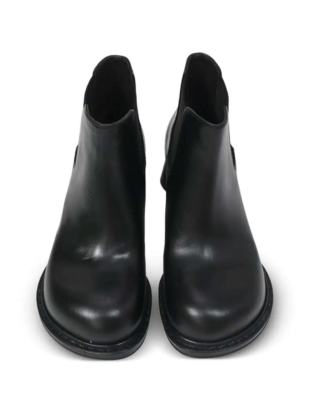 Bottega Veneta ビンテージ Cliff レザー チェルシーブーツ - 画像5