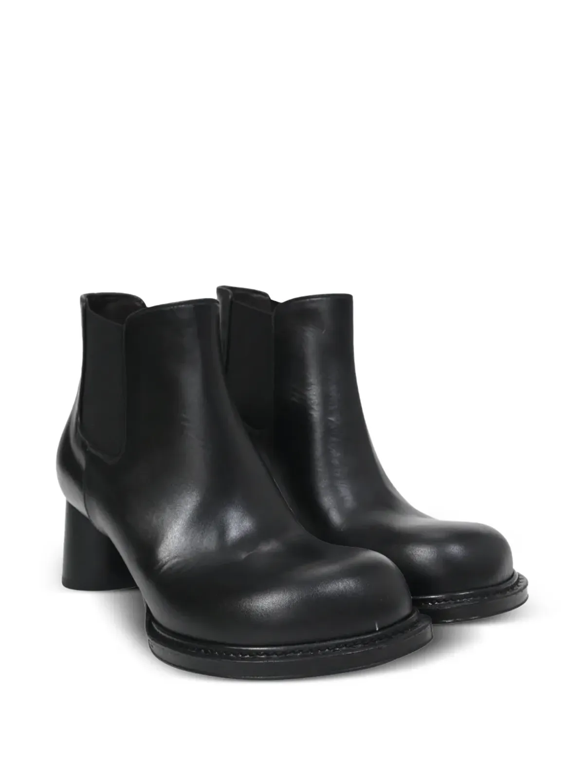 Bottega Veneta ビンテージ Cliff レザー チェルシーブーツ - 画像2