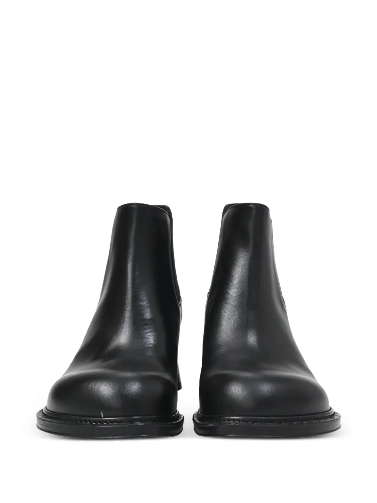Bottega Veneta ビンテージ Cliff レザー チェルシーブーツ - 画像3
