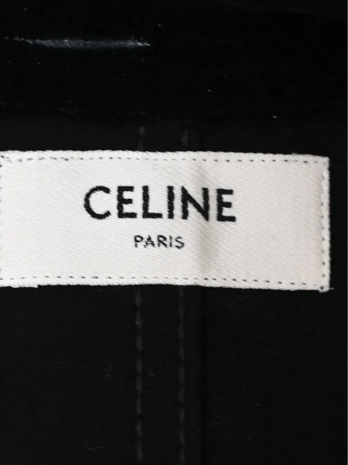 Celine Pre-Owned 2024 ボタン留めベルベットミニドレス - 画像3