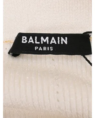 Balmain Pre-Owned ボタン編みミニスカート - サムネイル4