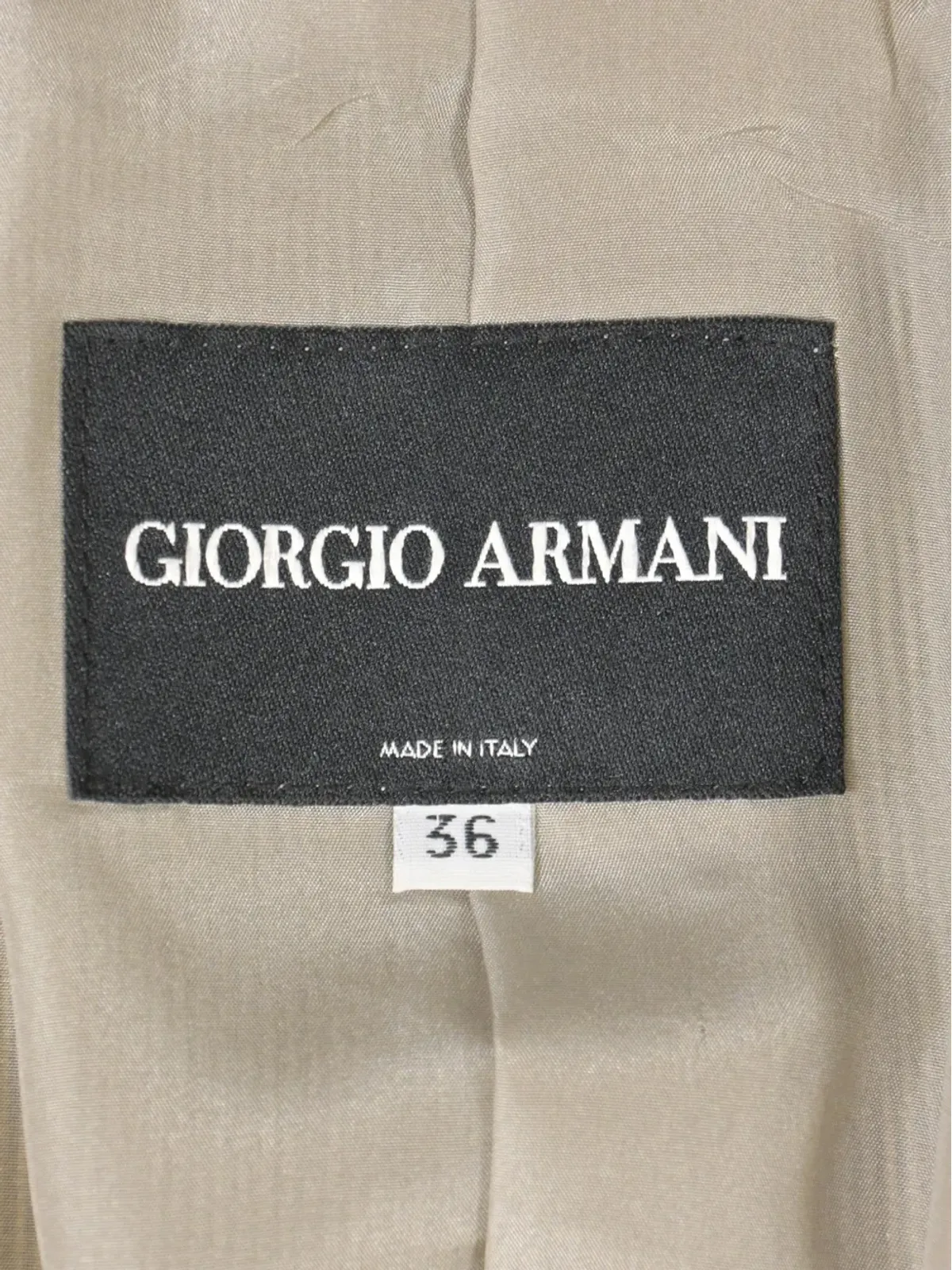 Giorgio Armani ビンテージ シアードストライプ シングルブレスト ブレザー - ベージュ - 画像4