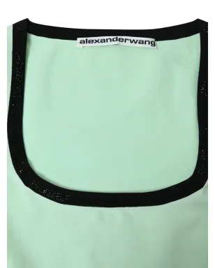 Alexander Wang コントラストトリム クロップドTシャツ - サムネイル5