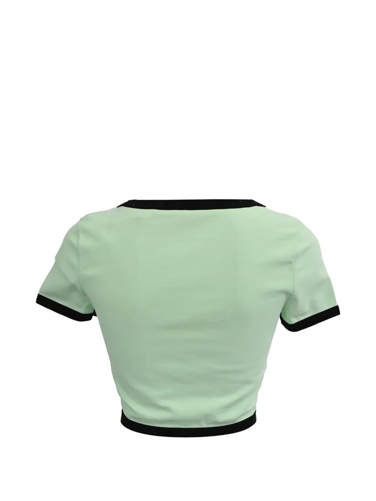 Alexander Wang コントラストトリム クロップドTシャツ - 画像2