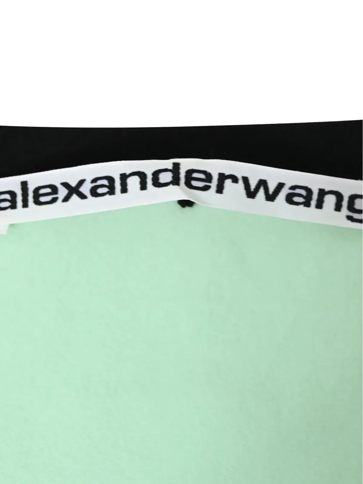Alexander Wang コントラストトリム クロップドTシャツ - 画像4