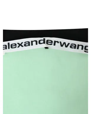 Alexander Wang コントラストトリム クロップドTシャツ - サムネイル4