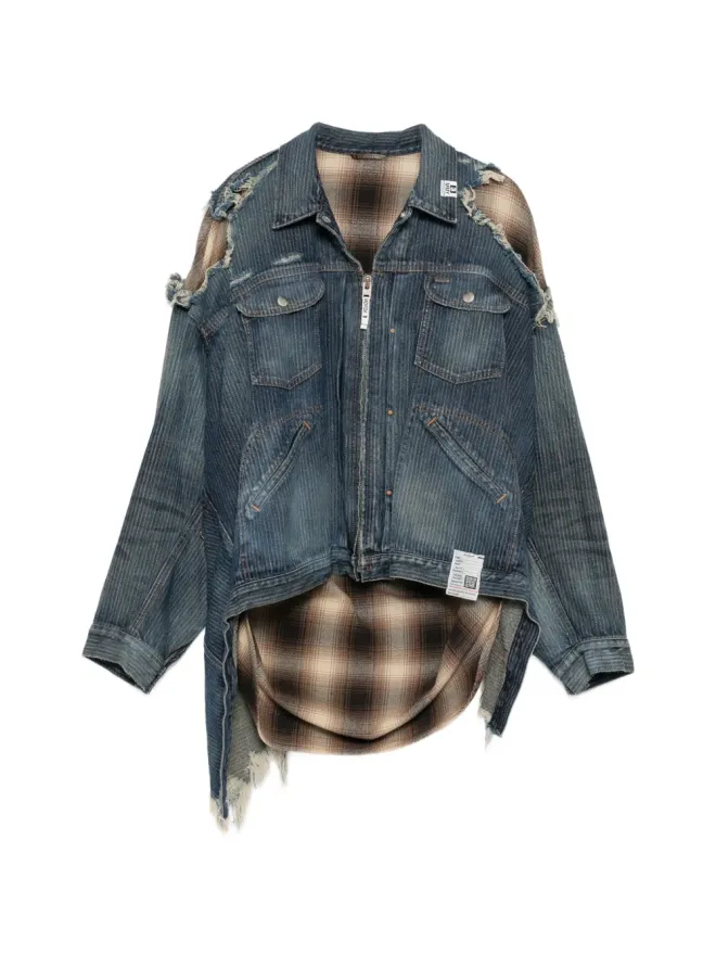 Maison MIHARA YASUHIRO Maison MIHARA YASUHIRO チェックシャツレイヤードジャケットの商品画像