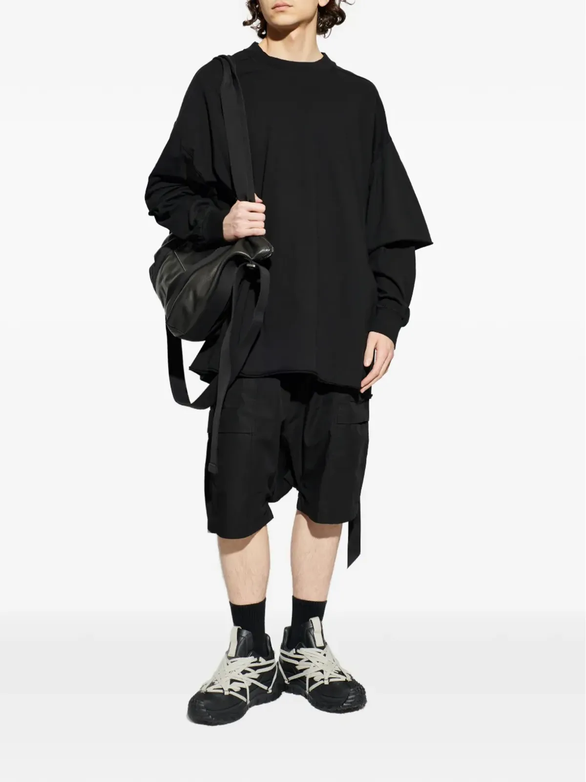 Rick Owens DRKSHDW レイヤードTシャツ - 画像2