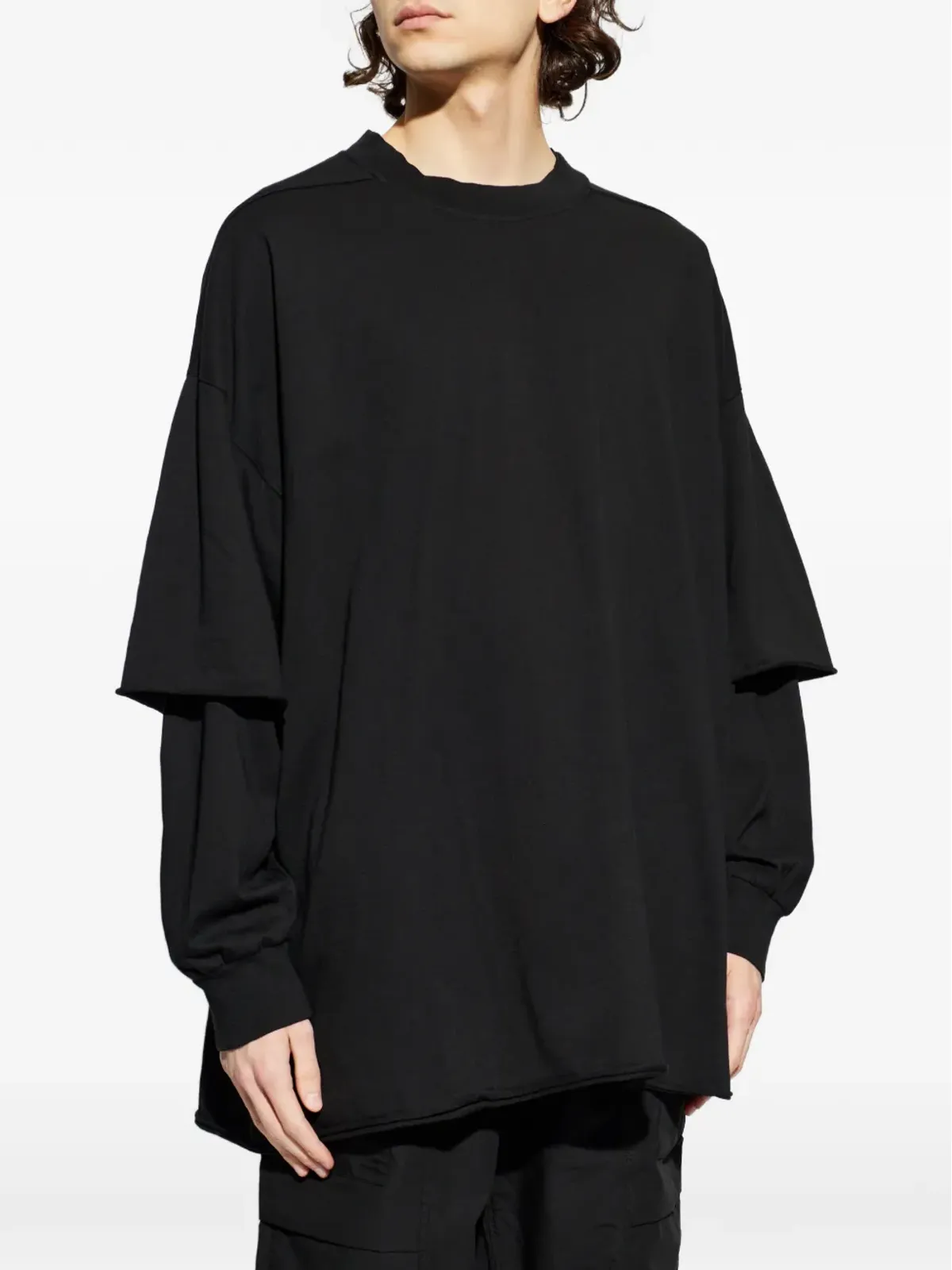Rick Owens DRKSHDW レイヤードTシャツ - 画像3