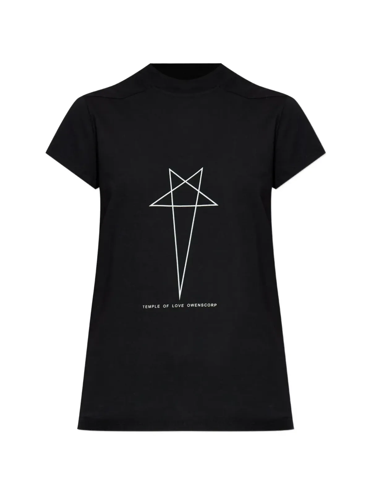 Rick Owens DRKSHDW 星柄グラフィックTシャツ - ブラック - 画像1