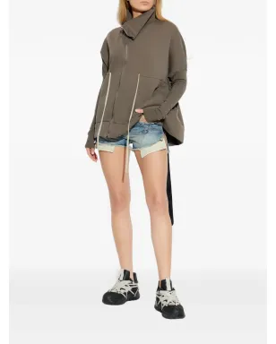 Rick Owens DRKSHDW ジップ付きコットンセーター - サムネイル2