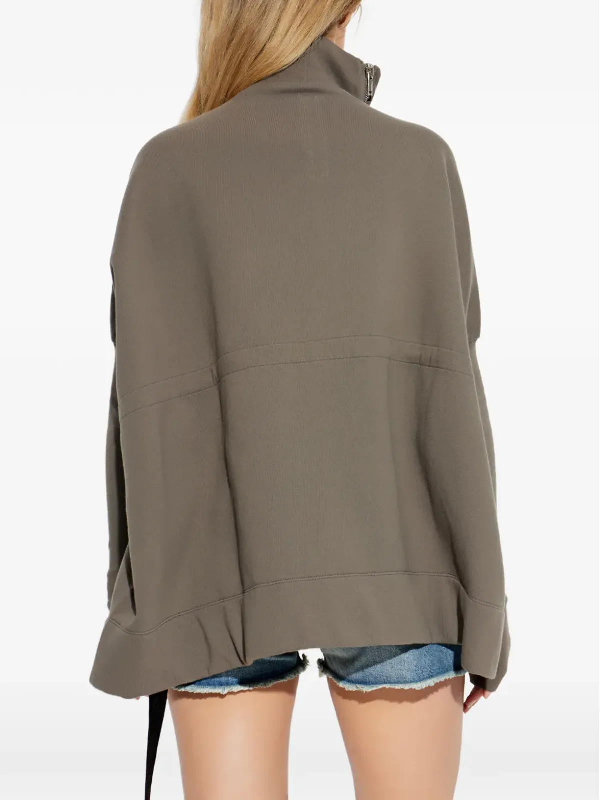 Rick Owens DRKSHDW ジップ付きコットンセーター - 画像4