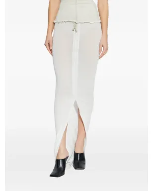 Rick Owens DRKSHDW ドローストリングスリットスカート - サムネイル3