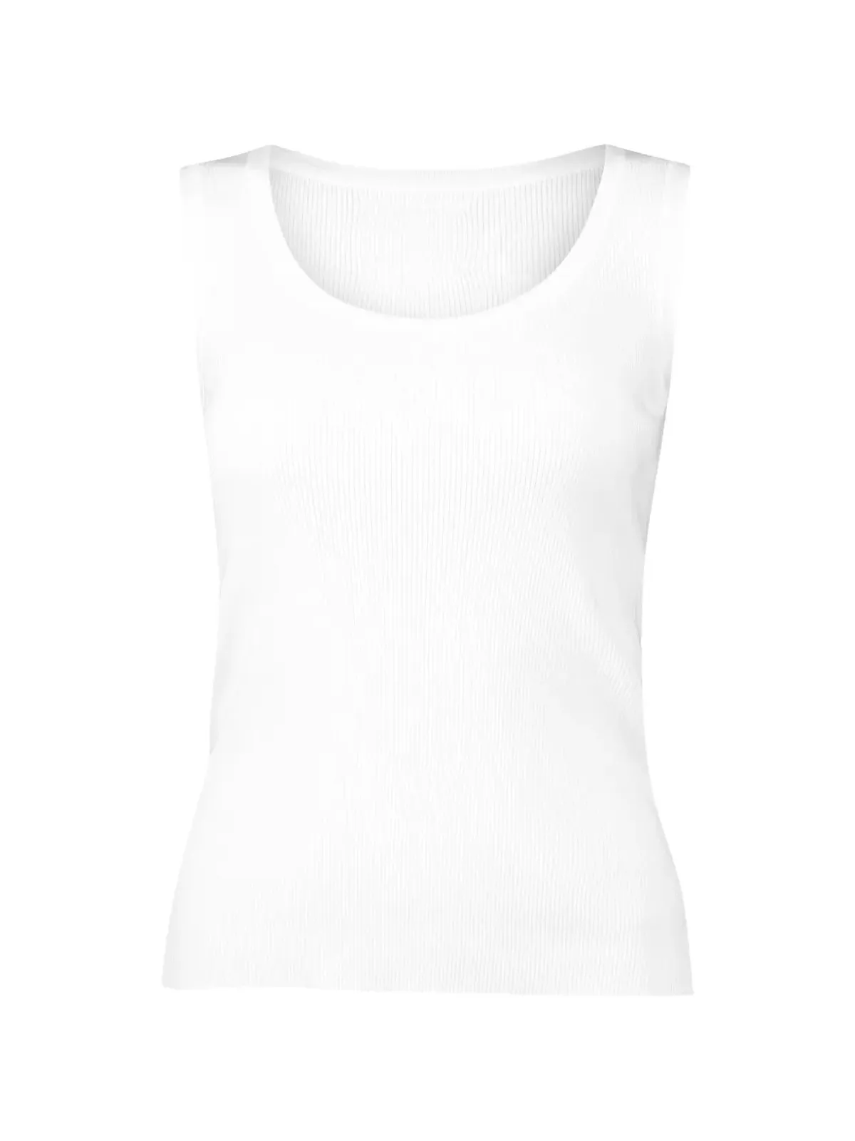 Lars Andersson scoop-neck ribbed tank top - White - 画像1