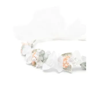AMAYA floral veil hair accessory - White - サムネイル2