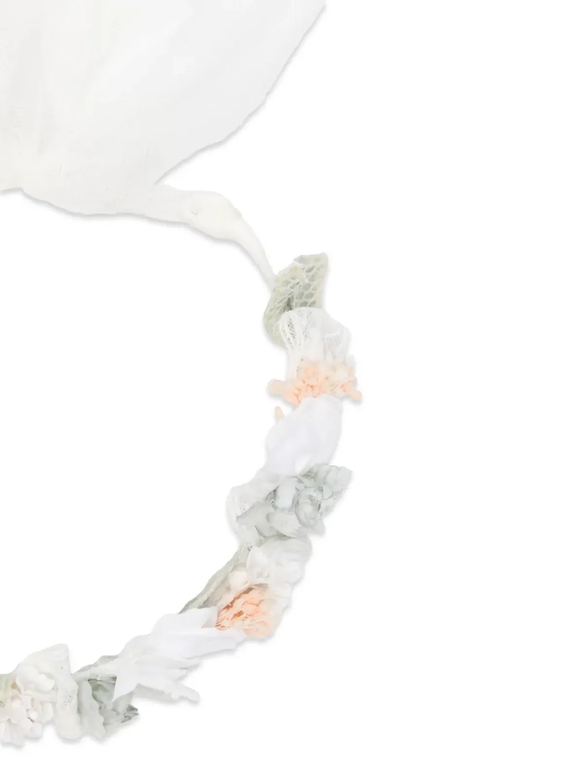 AMAYA floral veil hair accessory - White - 画像3
