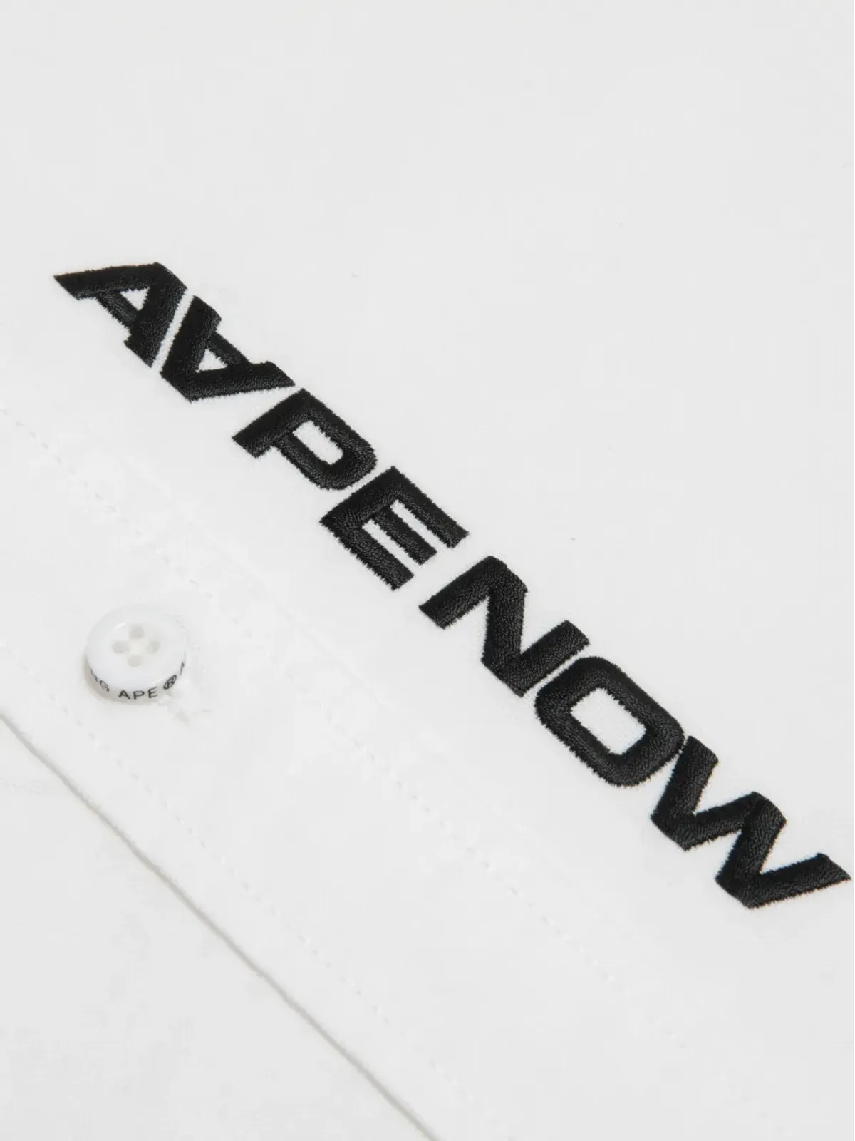 AAPE BY *A BATHING APE® ロゴレタリングショートスリーブシャツ - White - 画像5