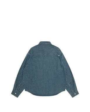 AAPE BY *A BATHING APE® ストライプポケットシャツ ブルー - サムネイル2