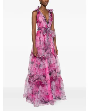 MIAU by Clara Rotescu Kino bow floral dress - サムネイル3